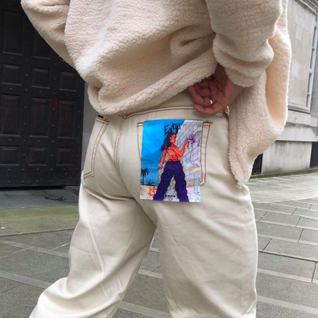 DIY Patchwork Jeans